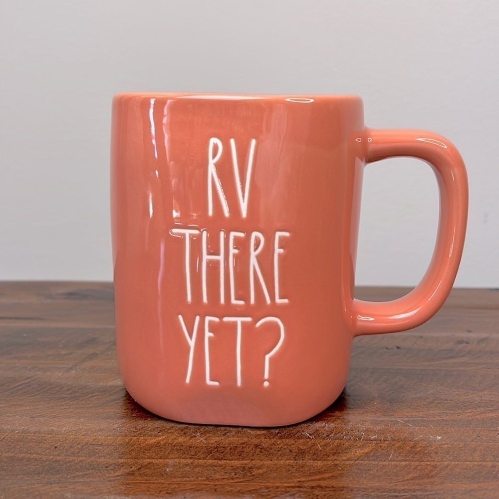 RAE DUNN RV There Yet? Peach Mug